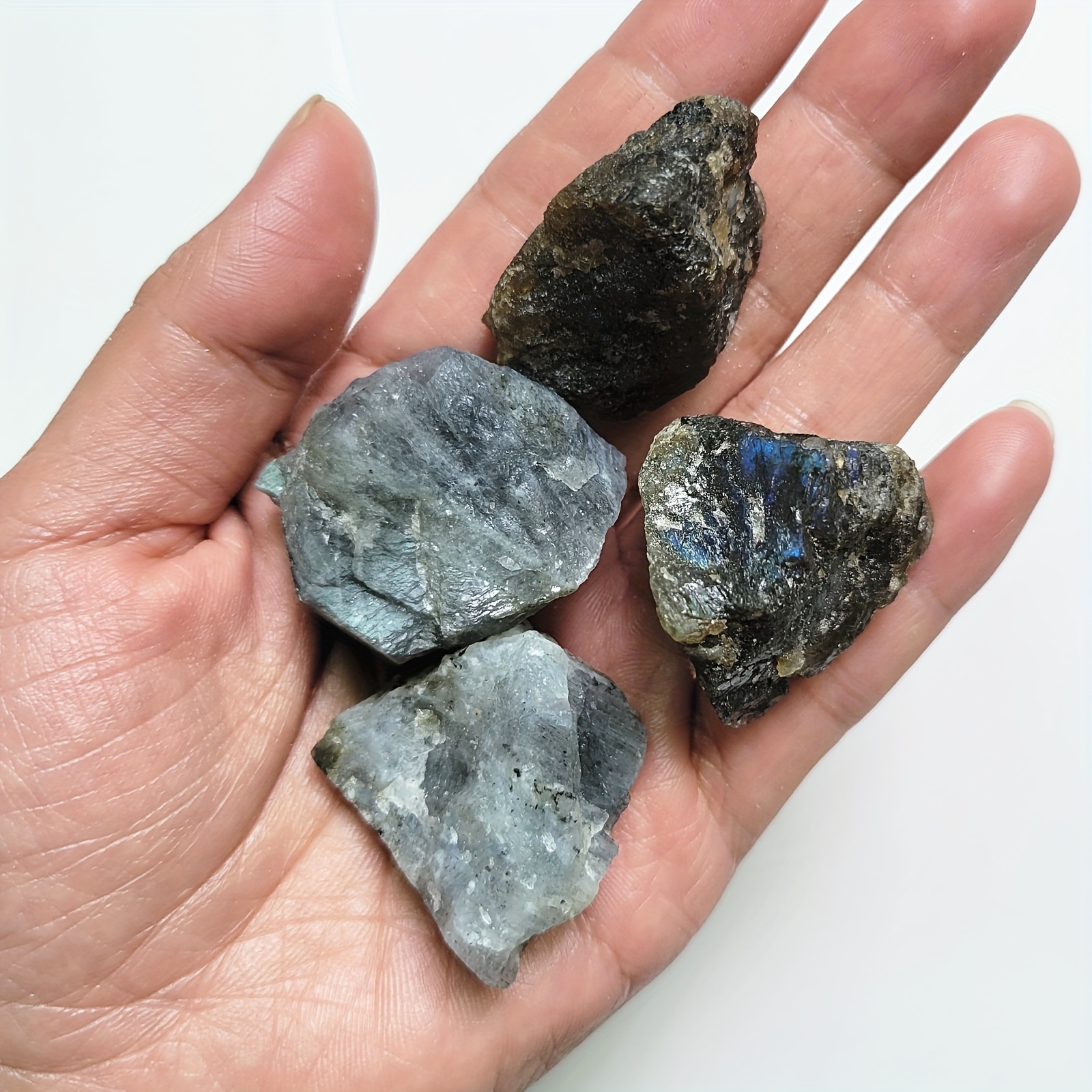 Labradorite Rough Stones Raw Healing Crystals Aromatherapy Diffuser